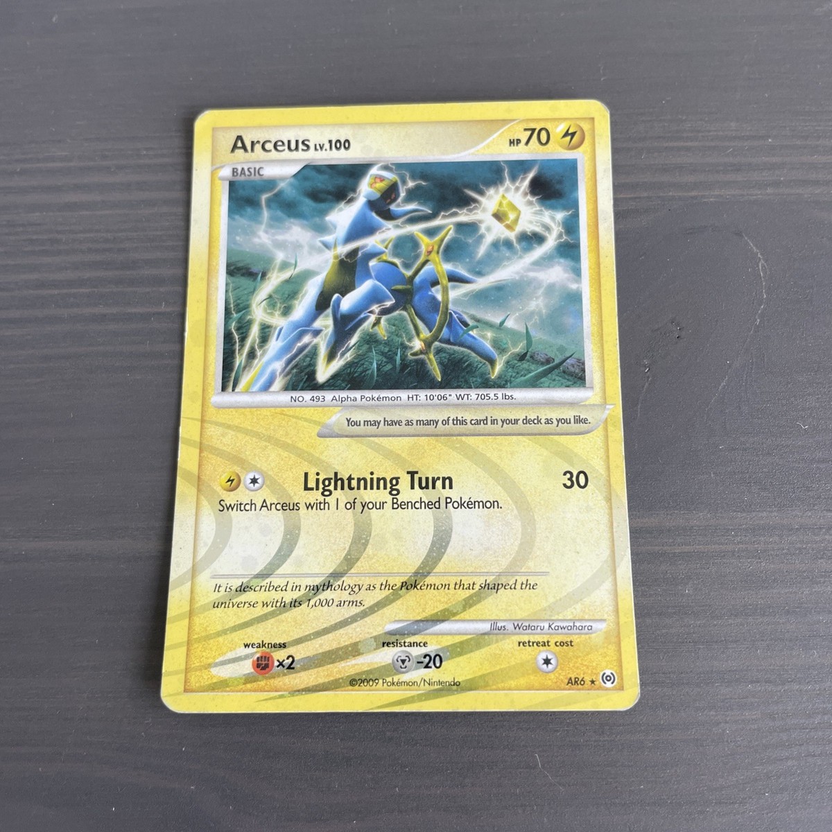 Pokémon TCG Arceus Lv.100 AR6 Holo - Platinum Arceus 2009
