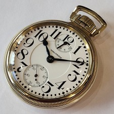 R43 AWESOME MINT 16s UP DOWN WIND INDICATOR 23J WALTHAM VANGUARD RAILROAD WATCH!