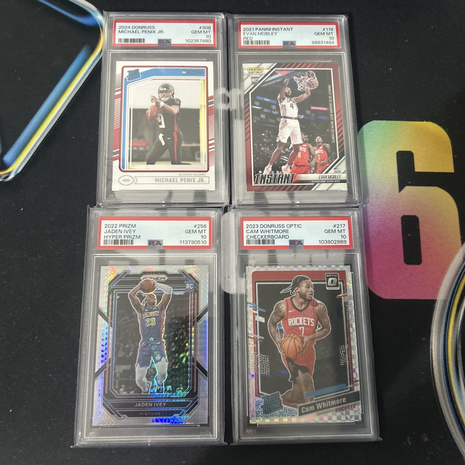4 Card PSA 10 Slab Lot Football And Basketball ! For Cheap ! Steal🔥 $180 Value
