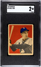 1949 Bowman #73 Billy Cox SGC 2