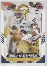 2021 Score Rookies Jeremiah Owusu-Koramoah #353 15fy