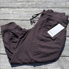 Lululemon Dance Studio Mid-Rise Jogger 7/8 Length Sequoia brown size 14 NWT