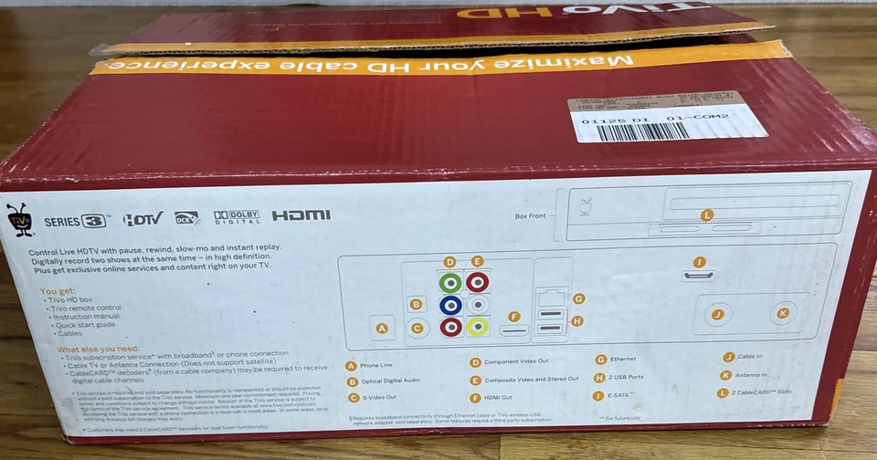 TiVo TCD652160 (160GB) DVR Series 3 w/ Remote HD NICE - Image 3 of 4