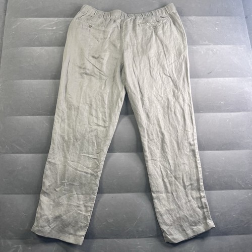 Pantalone uomo XXL Tommy Bahama lino Dreamin kaki sabbia elastico in vita 37-40 nuovo con etichette - Foto 3 di 8