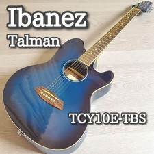 Ibanez Talman TCY10-TBS Acoustic Electric Guitar Transparent Blue Sunburst Used
