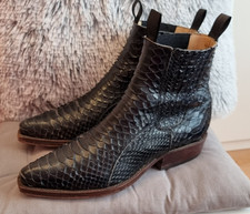 🤠 Tony Mora Cowboy Boots Python – Handgemachter Luxus mit Wildwest-Charme 🤠 38
