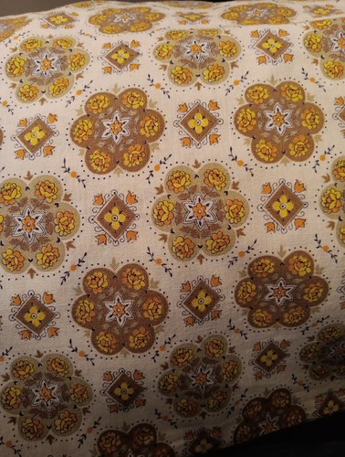 Vintage Feed Sack Flour Sack Cotton Fabric Yellow Roses Tulips Full Not Opened - Picture 7 of 13