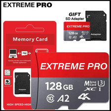 128GB Micro SD Card Memory Card Class 10 A2 fr Camera Phones SD Card  Adapter