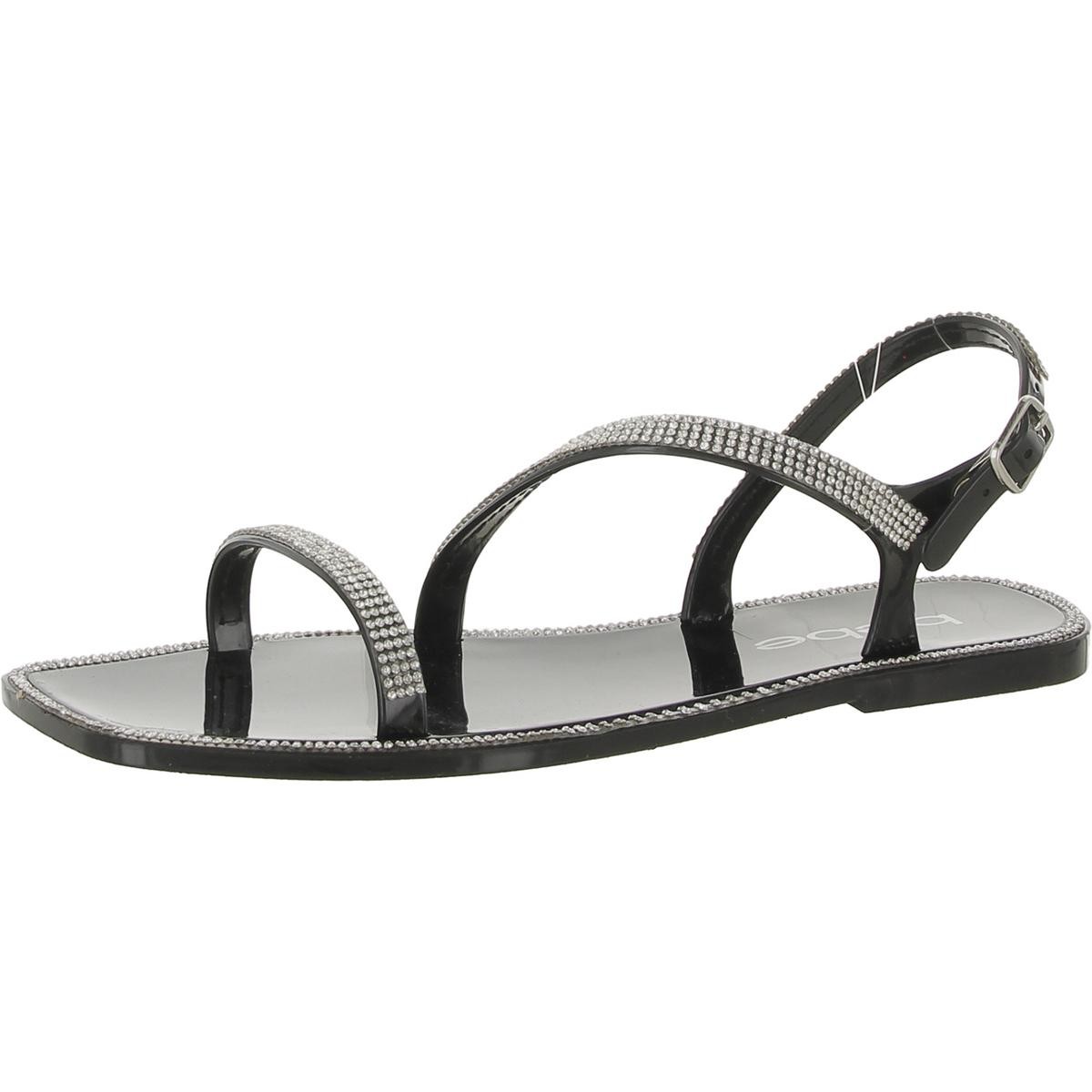 Женские босоножки Bebe Jillie черные нарядные босоножки на плоской подошве 6 средних размеров B M BHFO 3486 2290₽