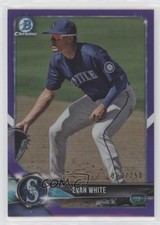 2018 Bowman Chrome Prospects Purple Refractor 20/250 Evan White #BCP98 y0i