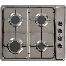 CDA SCG060SS Domino Free Standing 58cm 4 Burners Stainless Steel Gas Hob