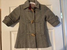 Jacadi Heather Gray Wool Coat Toddler Girl's sz 2Y