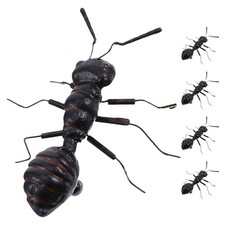 5pcs Decorative Ants Insect Ornaments Backyard Ants Sculptures Ants Models