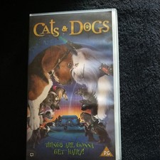Cats & Dogs - VHS Video Tape - 2001 - Warner Bros - Cats And Dogs