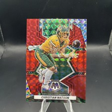 2023 Panini Mosaic Draft Picks - Christian Watson #73 Red Mosaic Prizm /99