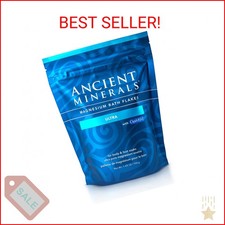 Ancient Minerals Magnesium Bath Flakes Ultra with OptiMSM   Pure Zechstein Magne