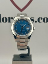 2018 ROLEX DateJust 41 Azurro Dial 116300 41mm PX & Finance Available
