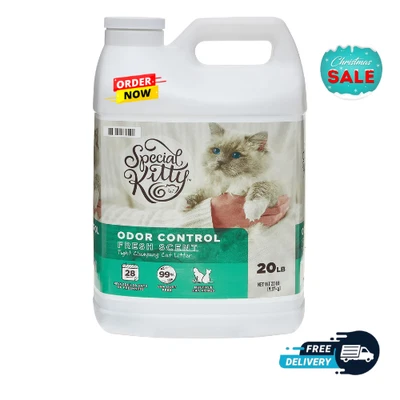 TIDY CATS Special Kitty Scoopable Tight Clumping Cat Litter, Fresh Scent, 20 lb