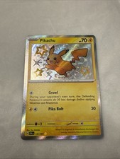 Pokémon TCG Pikachu 131/091 Paldean Fates Shiny Rare Holo Near Mint on eBay