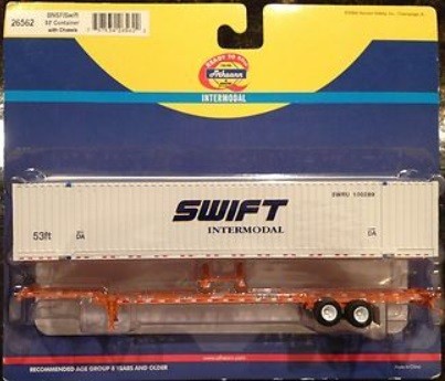 Contenedor Athearn 26562 HO BNSF/Swift Intermodal 53"" con chasis | Condition: New