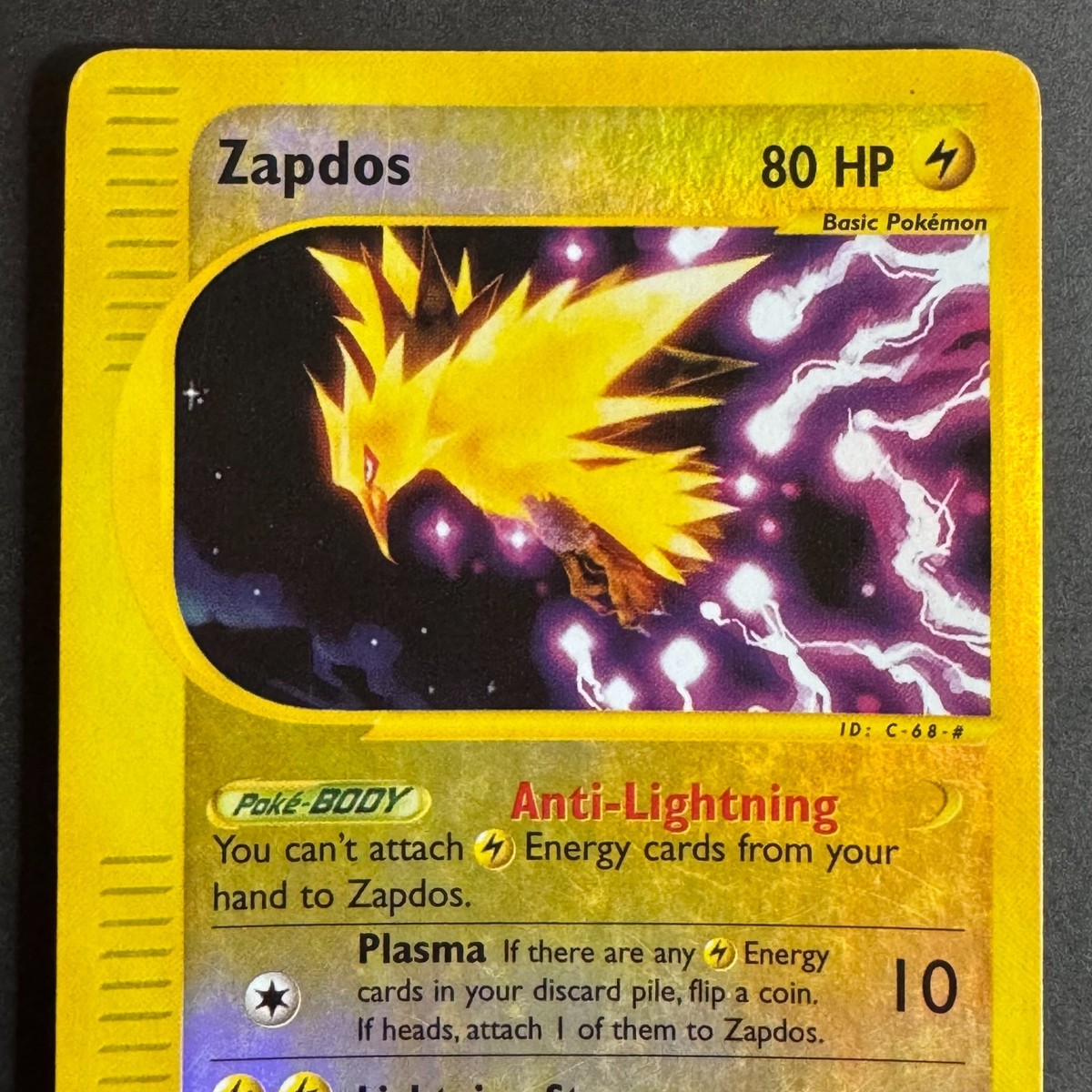 ZAPDOS HOLO REVERSE #44/147 Rare Eng Aquapolis E-Series 2002