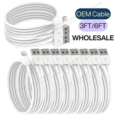 Bulk Lot USB Charger Cable Cord Charging For iPhone 14 13 12 11 PRO MAX XS 8 7 6