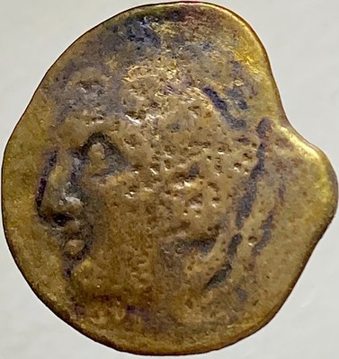 Punic Iberian Rare 100BC-20BC Coin Head Of Melkart 2 Tuna City of Gadir Gades As