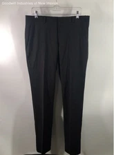 Perry Ellis Portfolio Mens Black Slim Fit Dress Pants - Size 34x32