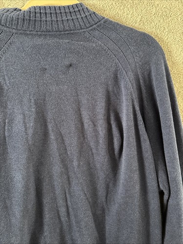 Tommy Bahama Suéter Cárdigan Para Hombre XL Pima Algodón Argyle Cremallera Completa Preppy Azul - Imagen 12 de 15