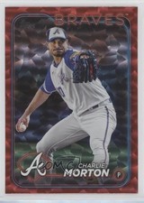 2024 Topps Series 1 Red Crackle Foil 85/199 Charlie Morton #221 3r1