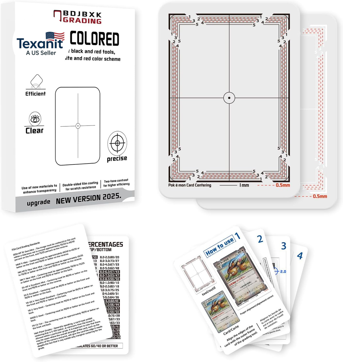 card centering tool pokemon grading tool for pokemon cards Legends Card Grading Centering Tool