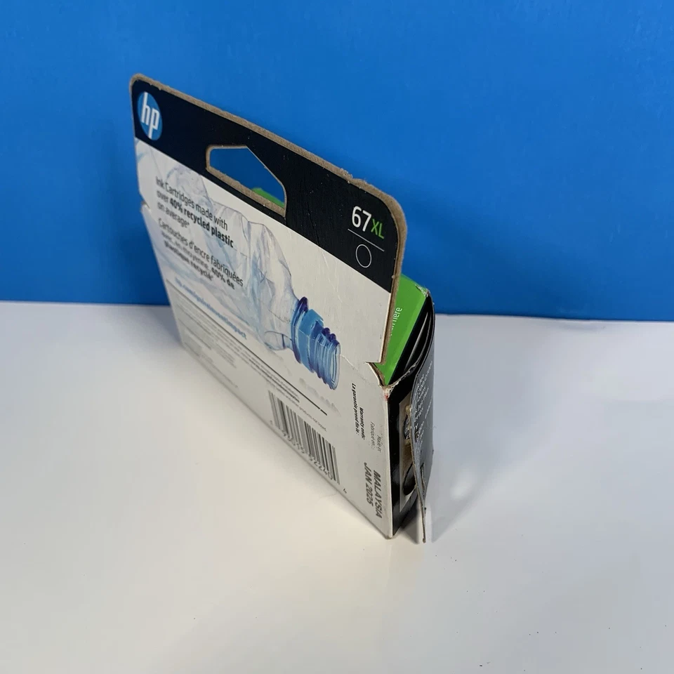 HP 67XL High Yield Black Ink Cartridge OEM Genuine New Sealed Expires 01/2025 - Image 2 of 4