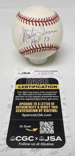 Monte Irvin Signed Rawlings Official National League Baseball JSA COA GIANTS A6