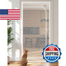 BFNN Cat Screen Door, Extra Tall Cat-Proof Mesh Gate, Fit Door Size 30'' x 80.5'