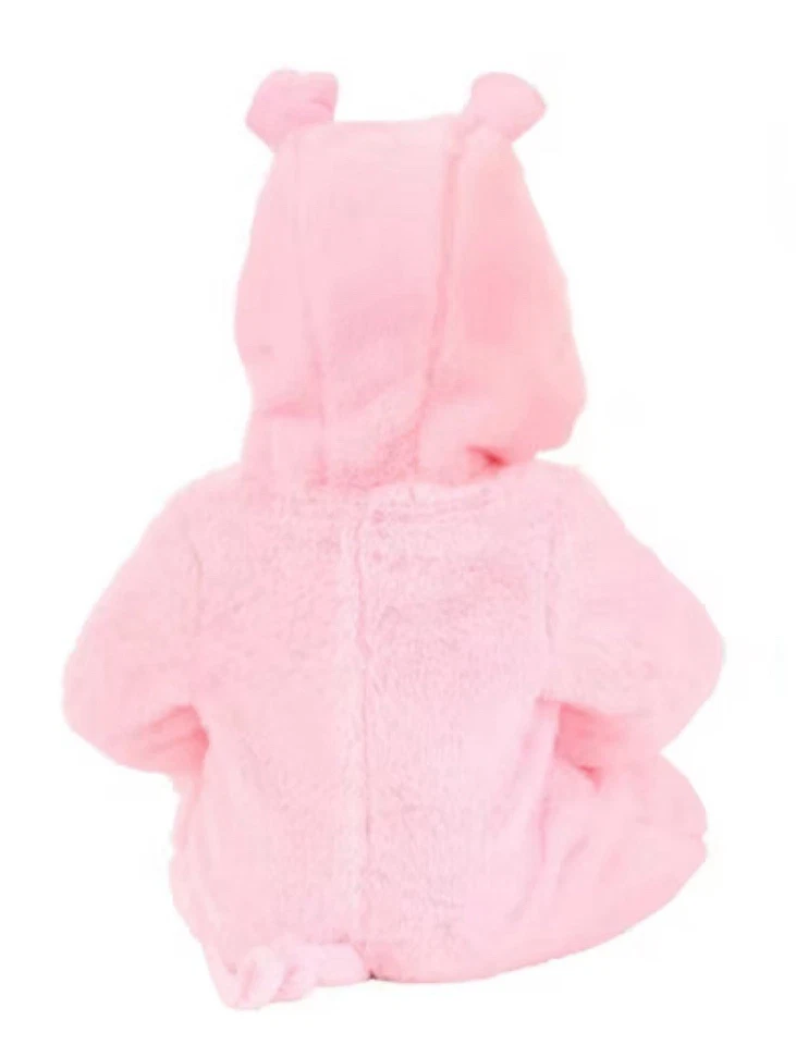 万圣节 完整 毛绒 粉色 婴儿 猪服装 尺寸 12-18 个月 - 全新 — 第 2/4 张图片