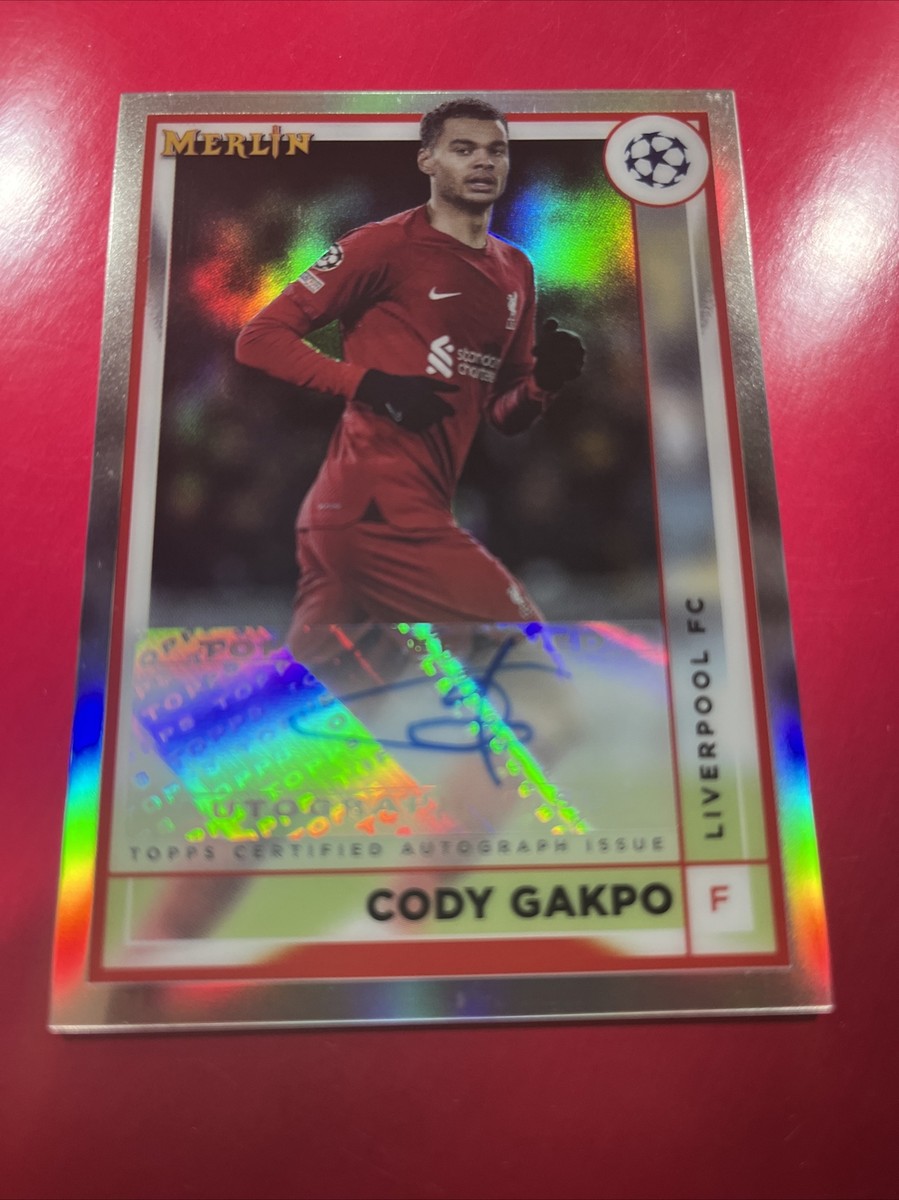 22-23 Topps Merlin CODY GAKPO 直筆サインカード 2022-23 Topps Merlin UEFA Autograph Auto Card : Cody Gakpo