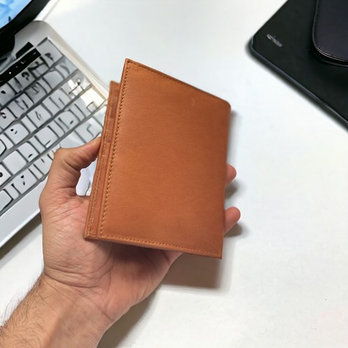 Rfid Hipster Hombre Genuino Piel de Vaca Delgado Plegable Euro Multi Tarjeta Id - Imagen 5 de 6