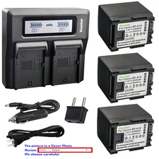Kastar Battery Dual LCD Fast Charger for Canon BP-819 CG-800 Canon VIXIA HF M31