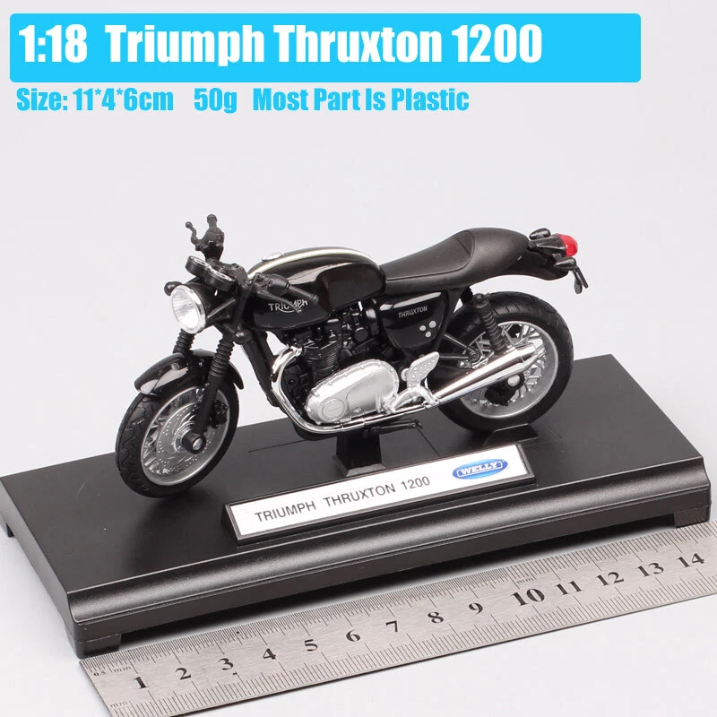 Welly 1/18 Triumph Thruxton 1200 R motorcycle model Diecast Toy cafe racer bike - Image 2 of 4