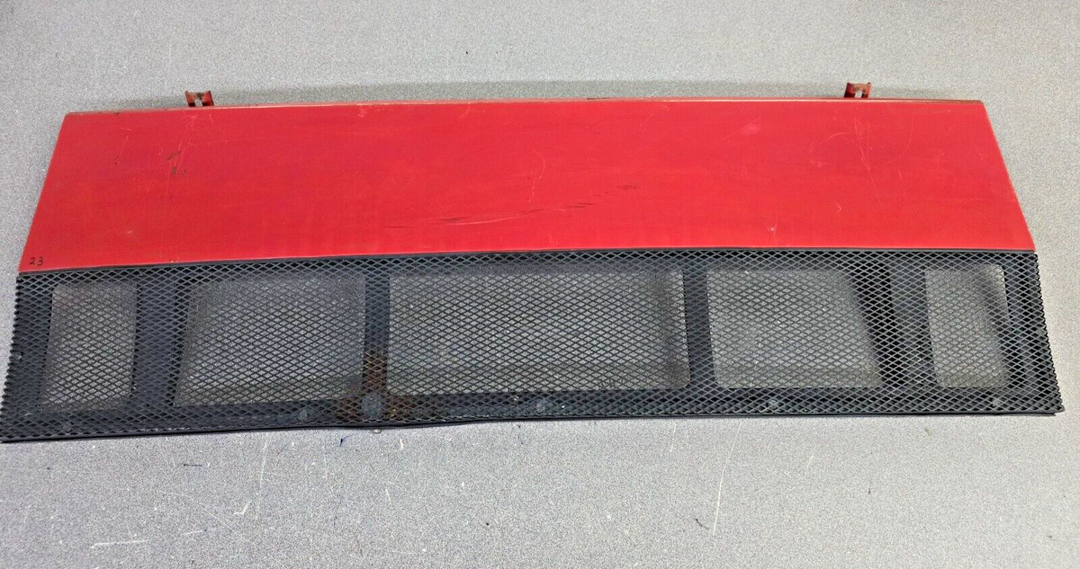 NICE USED ORIGINAL GENUINE PORSCHE 914 RED ENGINE LID WITH GRILL