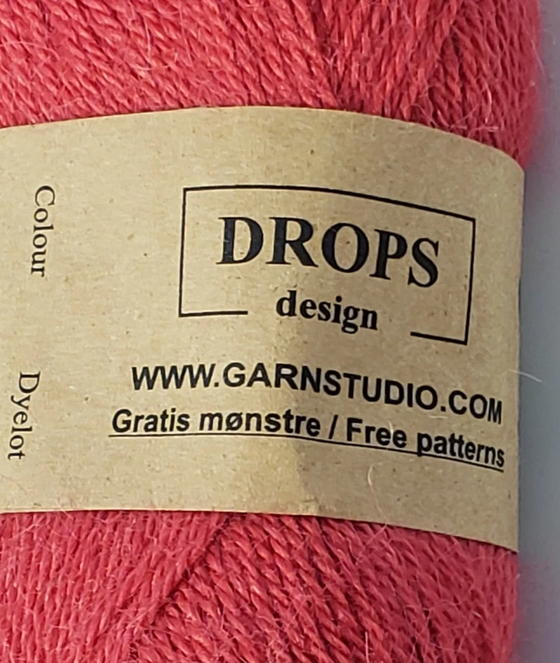 Fio de alpaca 2 gotas design 100% puro cor 2922 rosa novo tricô - Imagem 4 de 4