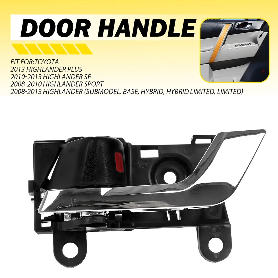 OEM Interior Inner Door Handle For 2008-2013 Toyota Highlander Left Driver Side - Изображение 2 из 4