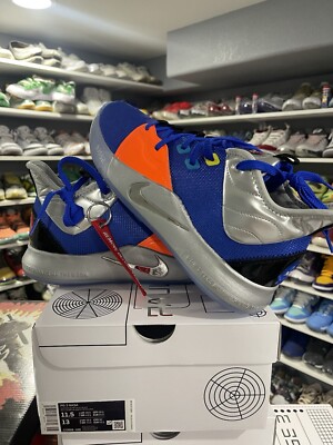 Nike zoom PG 3 NASA Apollo 14 Size 11.5 Clipper Blue Paul George DS 