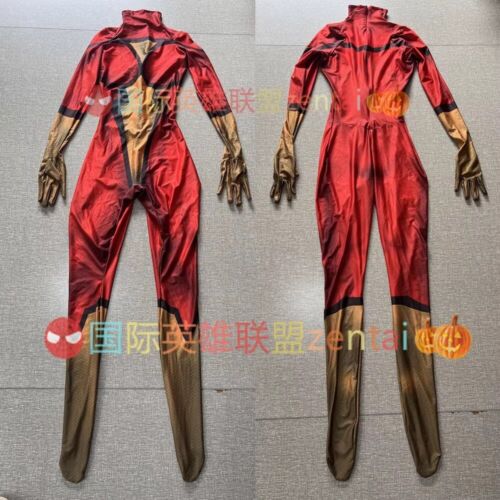 Spider-Woman Jumpsuit Cosplay Costume Spider Girl Bodysuits Halloween Adult Kids
