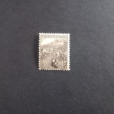 MONACO 1919 / KRIEGSWAISEN - 1 FR. + 1 FR. SCHWARZ AUF GELB, UNBESCHÄDIGT POSTFRISCH **