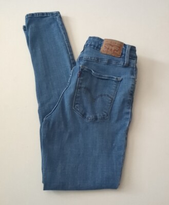 Levi's 721 Women's High Rise Skinny Jeans Medium Blue Wash Denim  Stretch Sz 28