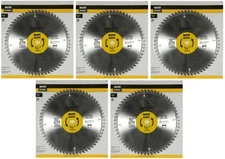(5) Disston Master Mechanic 440933 10" x 60 Tooth Circular Finishing Saw Blade