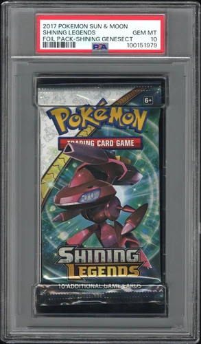 2017 Pokemon S&M Shining Legends Booster Pack Genesect Art PSA 10 Gem Mint