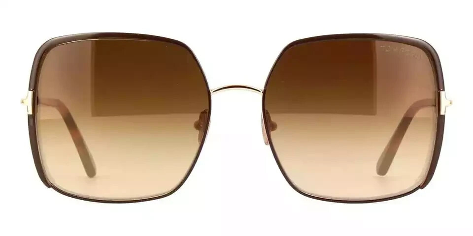 Tom Ford Raphaela Блестящий темно-коричневыйградиентно-коричневый FT1006 48F 60-18-135 33090₽