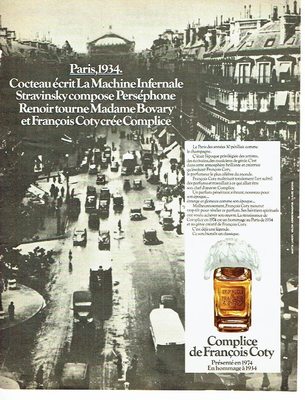 Werbung Advertising 087 1974 Parfum Complices von François Coty